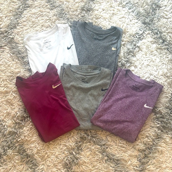 Nike Tops - Womens Nike “The Nike tee”. Dri-fit size small. Set of 5 t-shirts